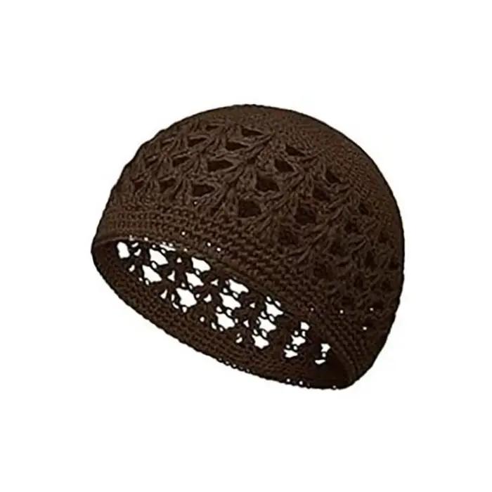 Bonnet unisexe en crochet kufi pour cyclistes et sports d'hiver élégant et confortable à offrir pour homme et femme pour diverses activités de plein air et occasions spéciales