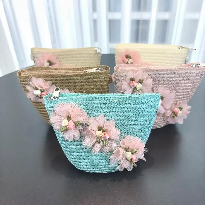 Chapeau de paille 2 pièces pour filles