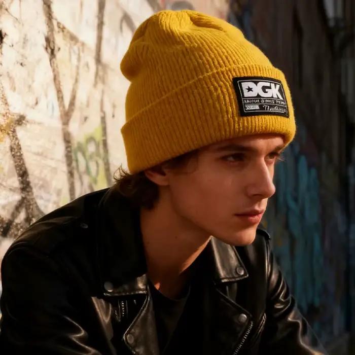 Chapeau en tricot unisexe chaud et polyvalent pour l'automne et l'hiver
