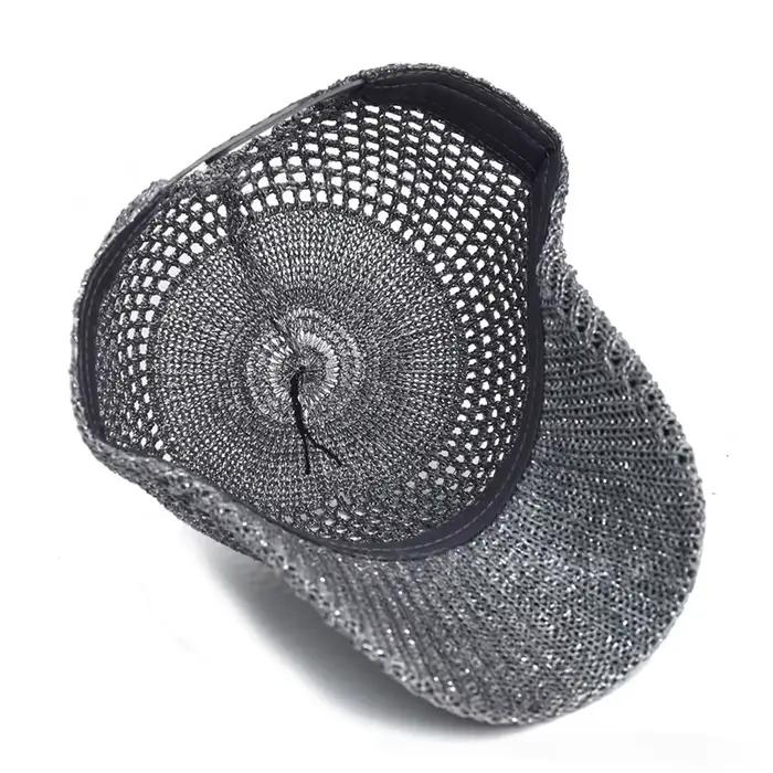 Casquette de baseball d'été avec protection solaire UV - Chapeau de pêche respirant en maille à visière pour les activités sportives et le camping en extérieur