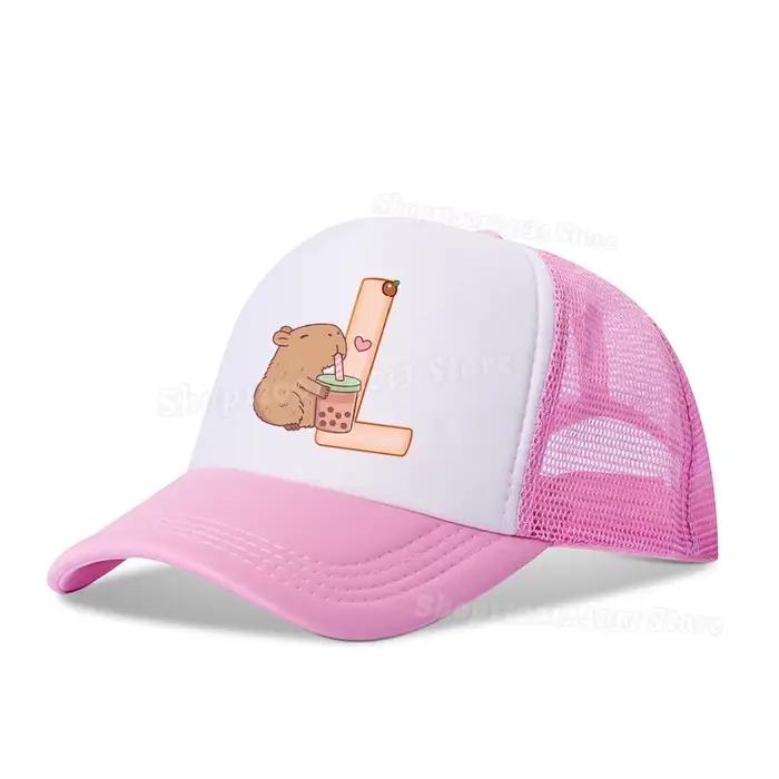 Casquette de Baseball Kawaii Animé Imprimé A-Z Lettres Tendance Y2K Décontracté Pour Enfants Et Adultes Occasions Spéciales