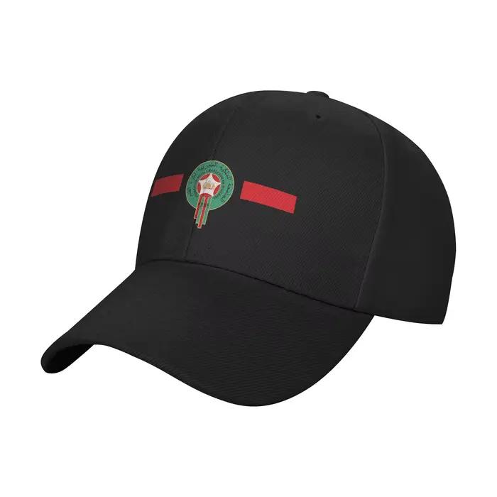 Casquette de baseball marocaine avec drapeau style mode pour hommes et femmes ajustable pour golf et voyages