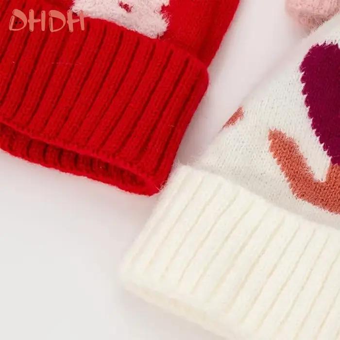 Chapeau d'hiver en tricot pour enfants mignon avec pompon doublure en coton pour bébés garçons et filles occasions spéciales automne hiver