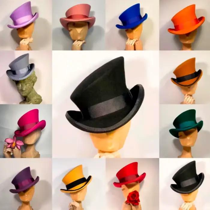 Chapeau en cachemire asymétrique
