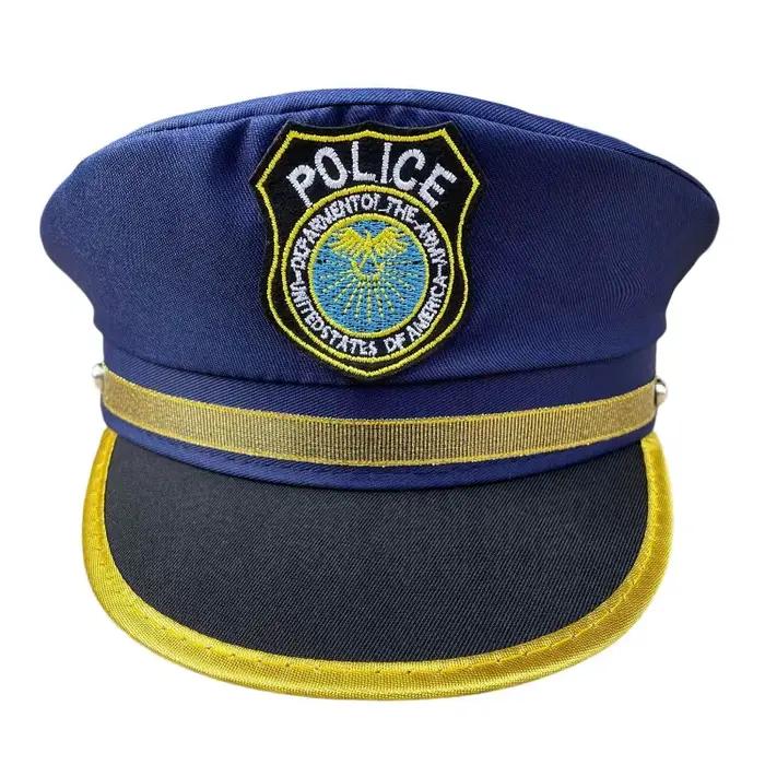 Chapeau de police américaine pour enfants - Casquette de flic bleu