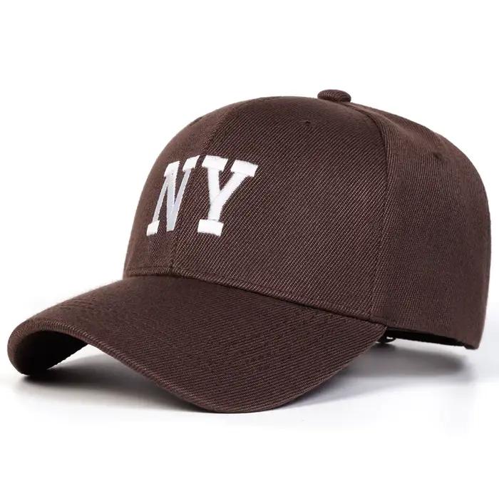 Casquettes de baseball unisexes brodées NY