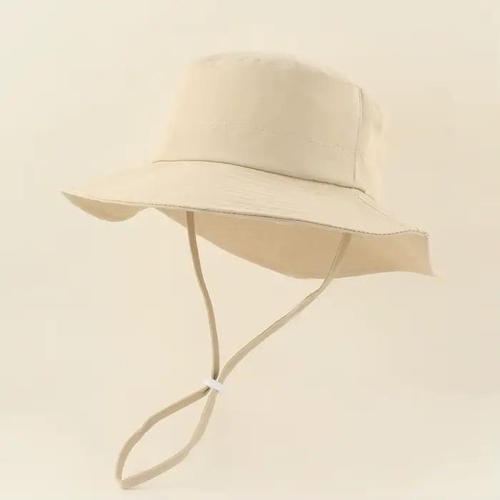 Chapeau de soleil Panama à grande bordure pour bébés