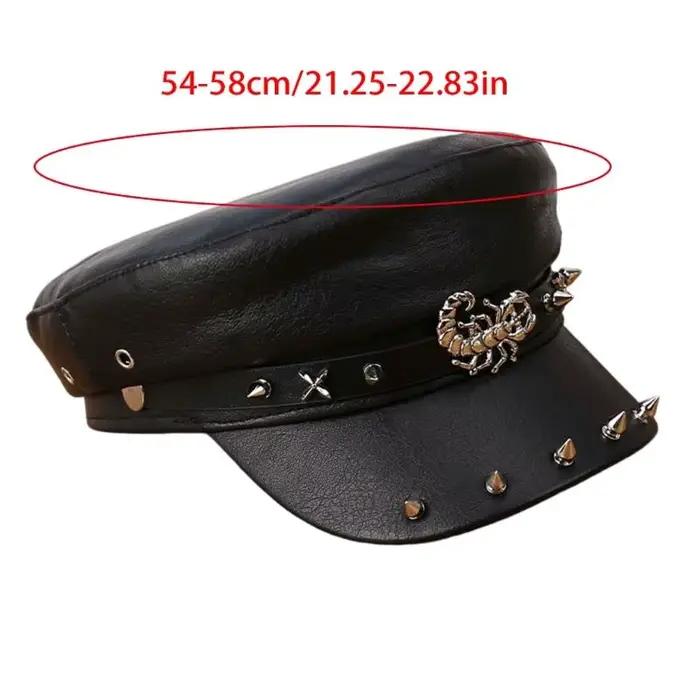 Chapeau en PU respirant confortable 39BB