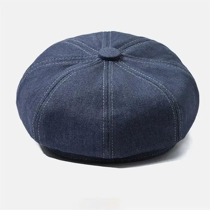 Casquette béret Newsboy en Denim pour femmes