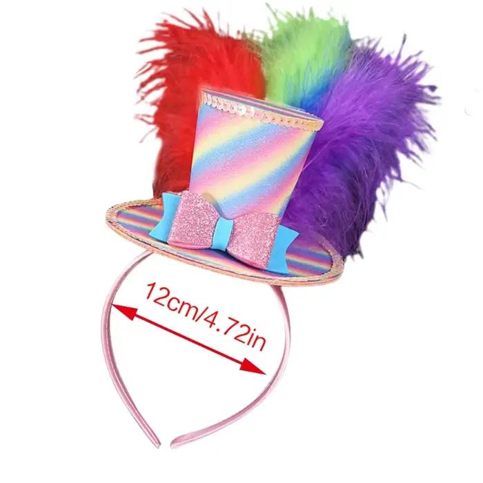 Bandeau de sauna coloré avec plumes pour hommes et femmes