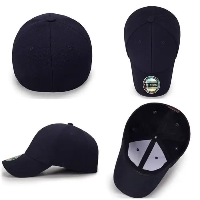 Nouveau Stretch ajusté entièrement fermé élasticité Flexible Flex Hiphop casquettes chapeaux ajustement visière Baseball Snapback blanc solide époque hommes femmes