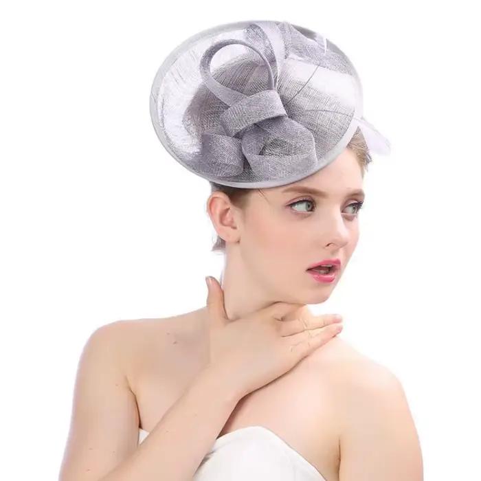 Fascinator-Fedoras en maille de fil élégant pour femmes