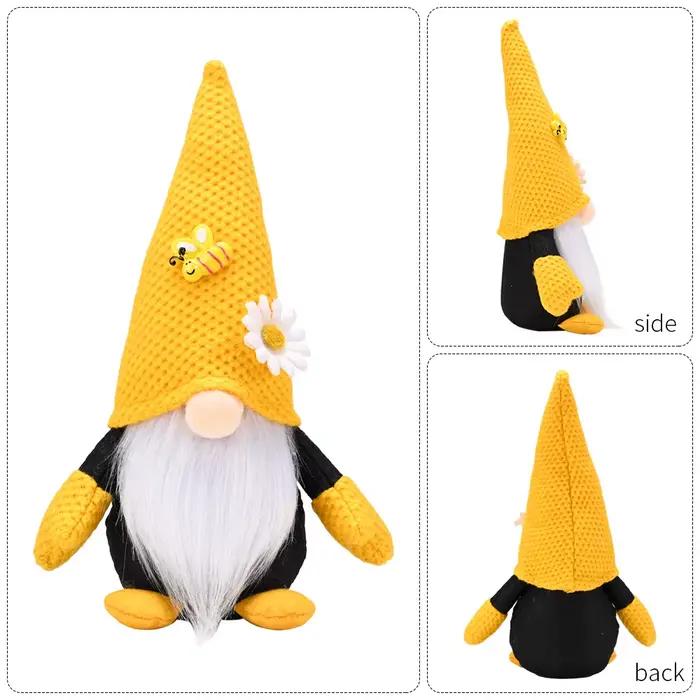 Chapeau tricoté Bee Day avec poupée sans visage Daisy Rudolph