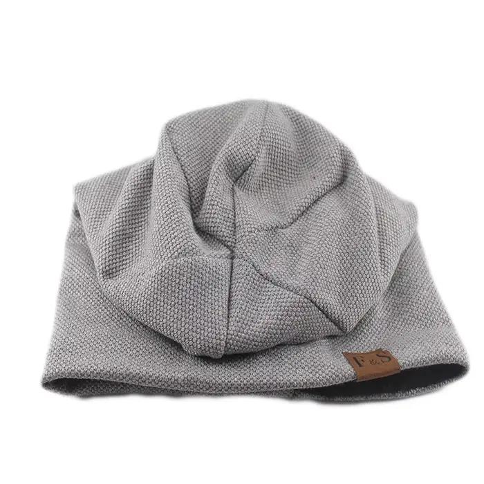 Mode Bonnet chapeau pour hommes et femmes automne tricoté couleur unie Skullies bonnets printemps décontracté doux