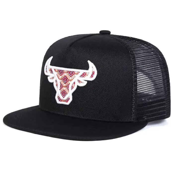 Casquettes de baseball décontractées unisexes avec broderie tête de bœuf