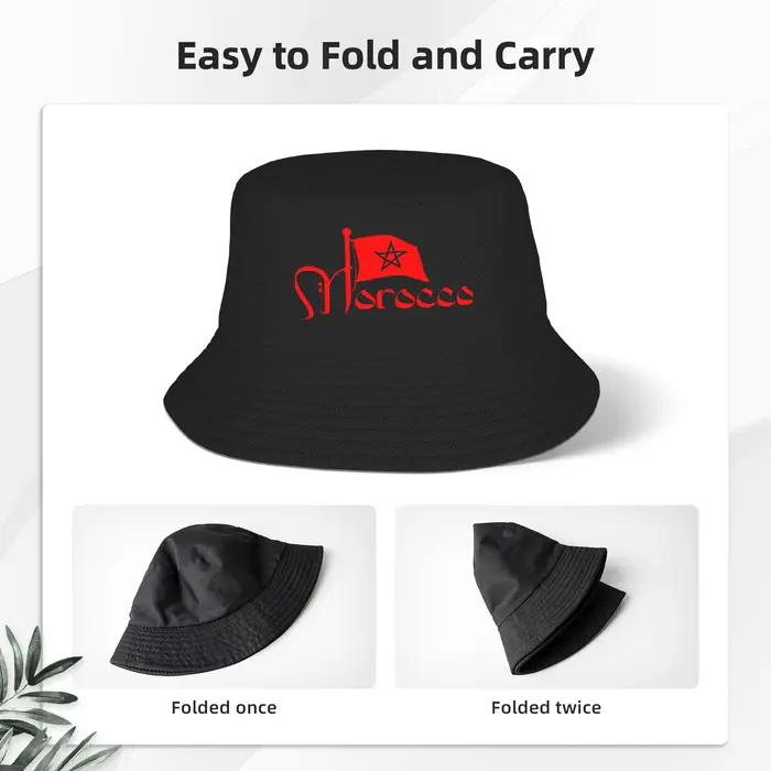 Chapeau Bob Marocain avec Drapeau du Maroc