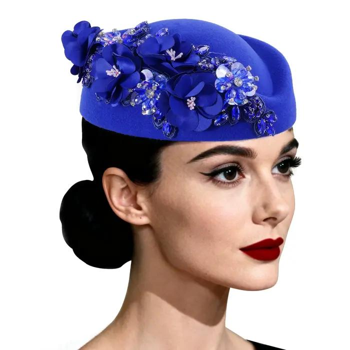Chapeau bibi vintage style église pour femme – Élégant pour le thé