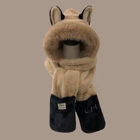 Chapeau de Ski en peluche renard
