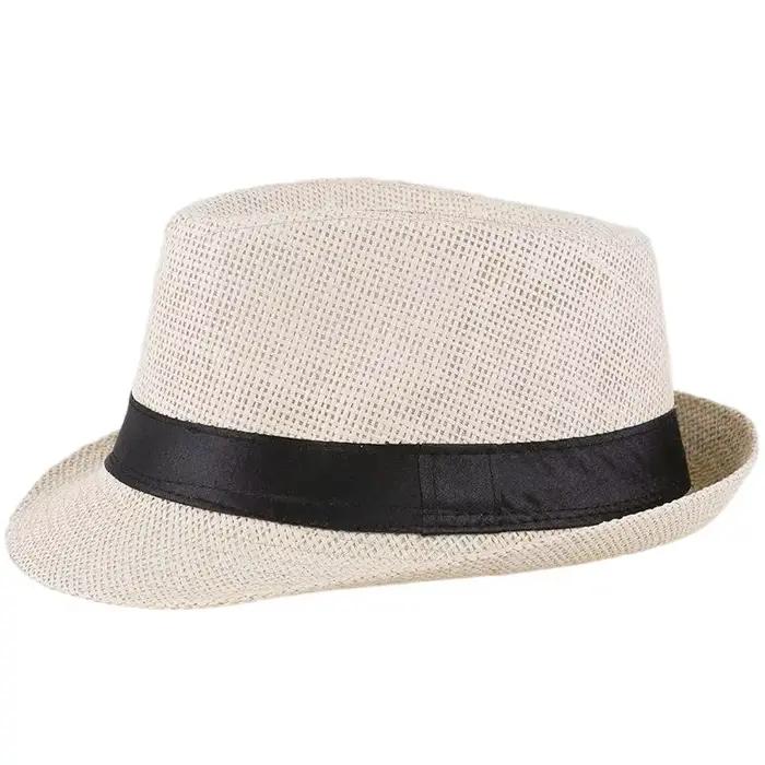 Chapeau Jazz Style Britannique en Papier Unisexe Élégant pour Hommes et Femmes Occasions Spéciales Plage Printemps Été