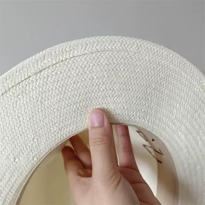 Chapeau de plage avec lettres RB pour femmes
