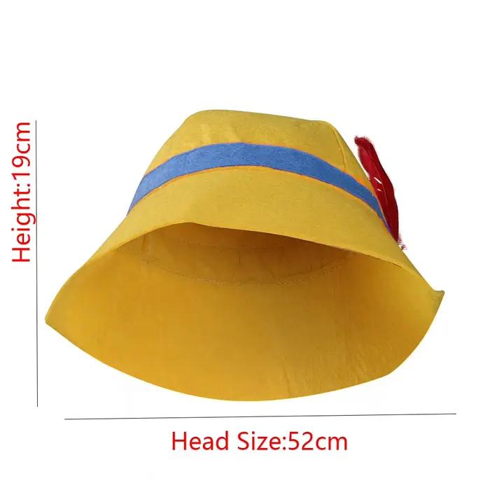 Chapeau Cchio en laine géométrique pour enfants, Halloween, Carnaval, déguisement fantaisie, accessoire cosplay, utilisation spéciale