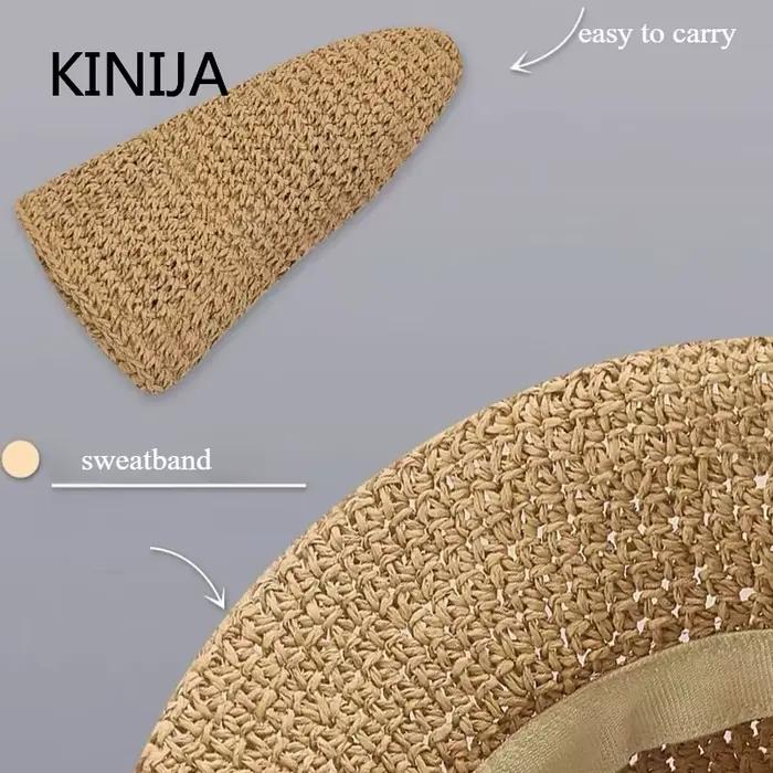Chapeau de paille de plage pour femme