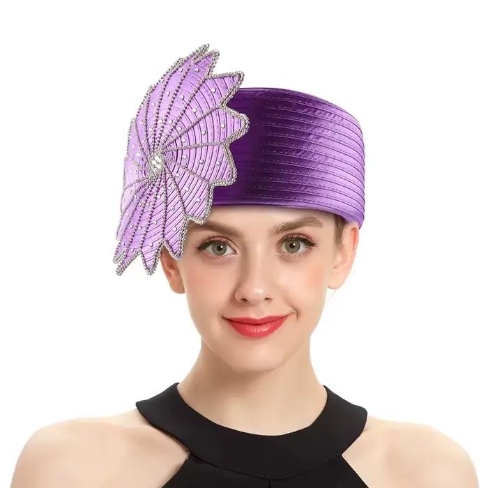 Chapeau fascinateur de banquet pour femme – Derby Kentucky en satin