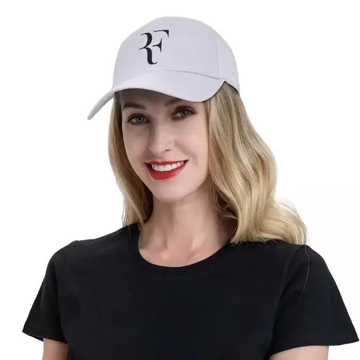 Hommes femmes RF Roger Federer Patch chapeaux de Tennis casquettes de Baseball incurvées chapeau en Polyester