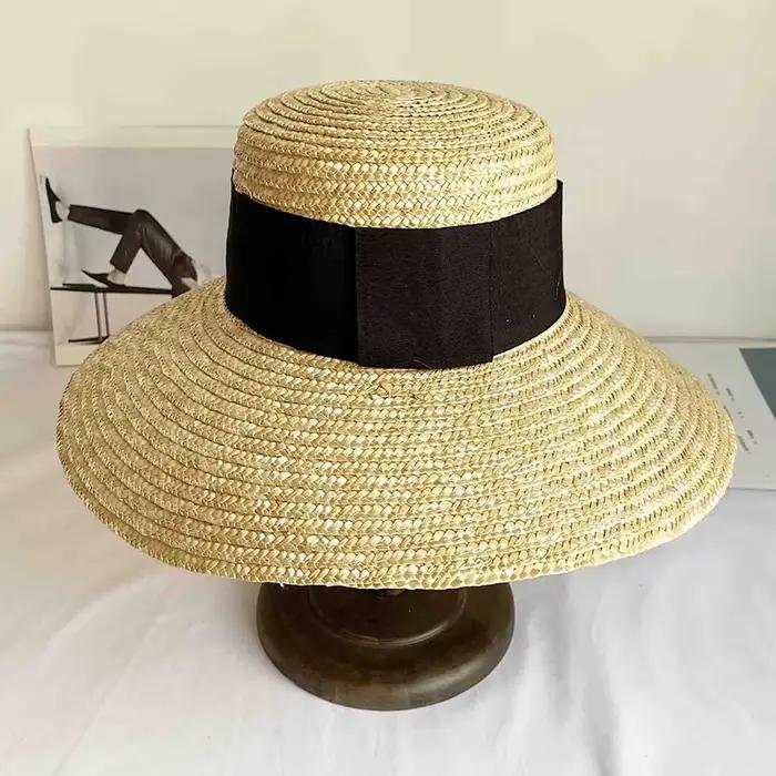 Chapeaux de paille à large bord pour femmes