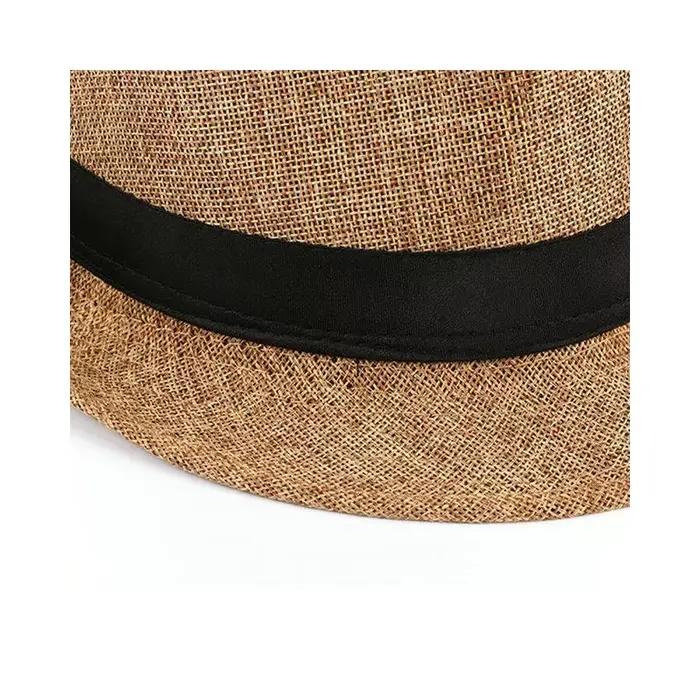 Chapeau haut de forme en coton et lin pour hommes