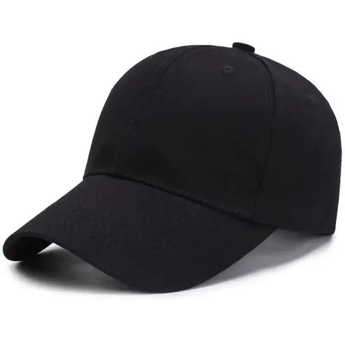Casquette de baseball noire pour hommes et femmes - Chapeau de sport réglable pour les activités de plein air et les tenues décontractées d'été