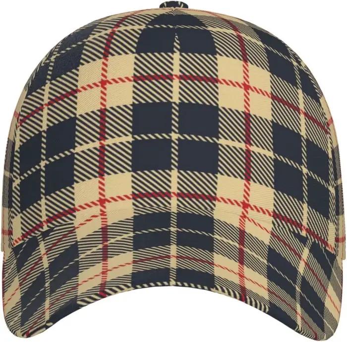 Casquette de Baseball classique à carreaux Tartan pour hommes et adultes