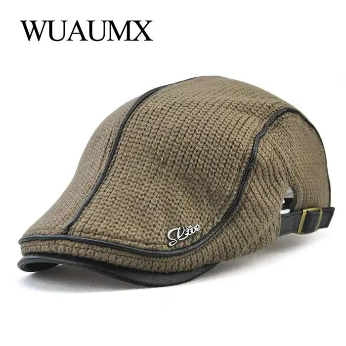 Chapeaux de béret au crochet pour hommes et femmes