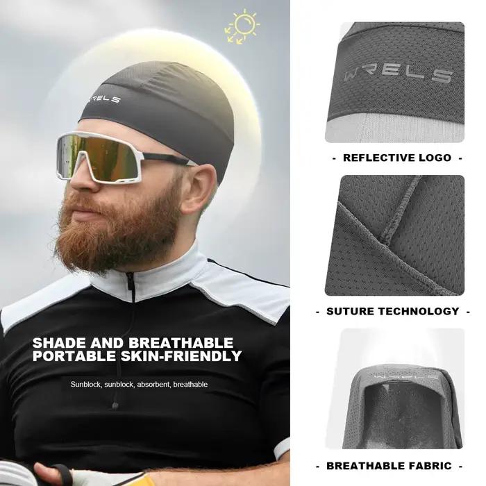 Casquette de cyclisme respirante évacuant l'humidité
