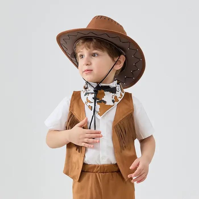 Chapeau de cowboy western vintage pour enfants