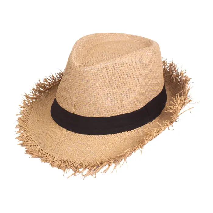 Chapeau de soleil en paille pour hommes et femmes