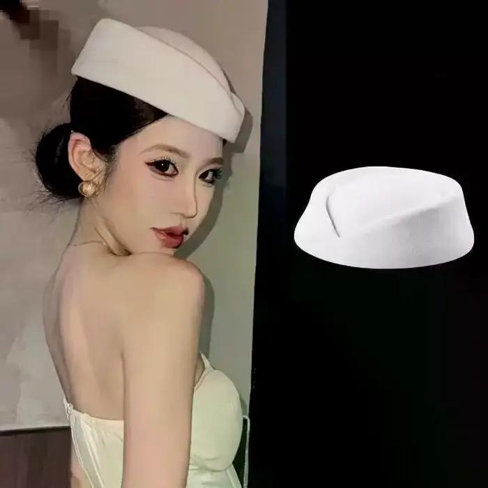 Béret chapeau casquettes hôtesse de l'air agent de bord Vintage