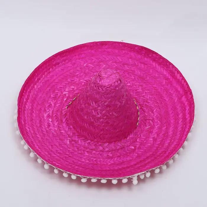 Chapeau de fête mexicain coloré à large bord