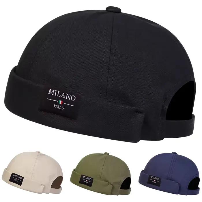 Casquettes pour hommes MILANO ITALIA avec étiquette cousue