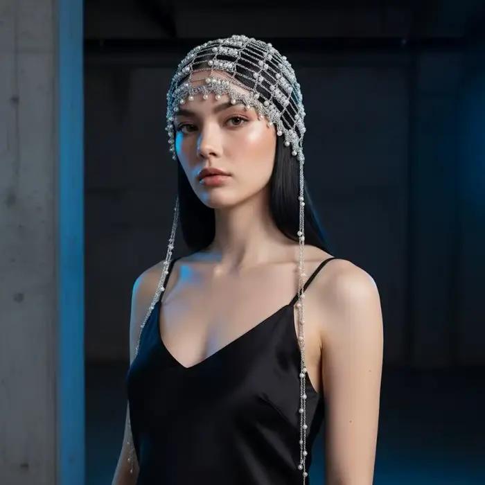 Chapeau pull-over fait main pour femme