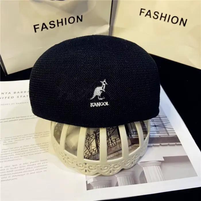 Chapeau en laine, couleur unie simple
