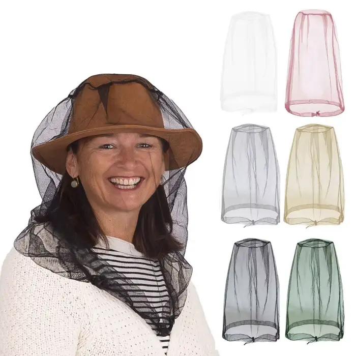 Chapeau moustiquaire anti-insectes pour l'extérieur