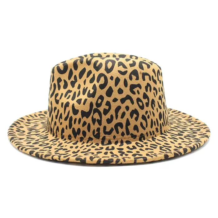 Chapeau Fedora léopard pour femmes
