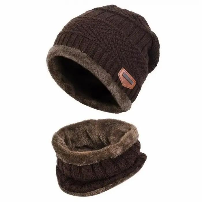 Ensemble bonnet et écharpe de cou pour enfants