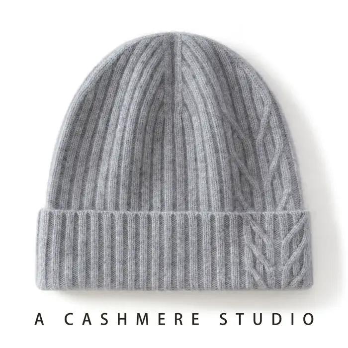 Chapeau 100% cachemire pour l'automne et l'hiver