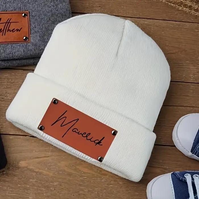 Nom personnalisé, bonnet en tricot