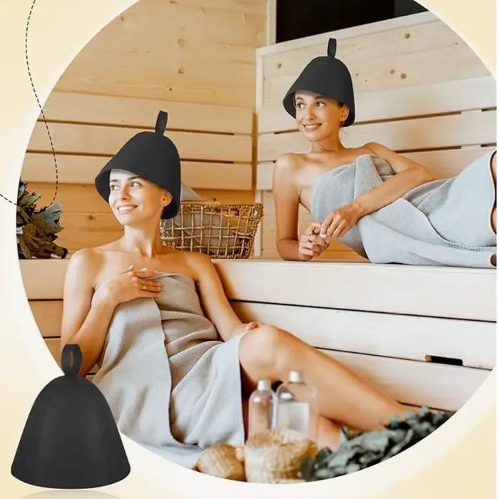 Chapeaux de sauna en feutre pour hommes et femmes