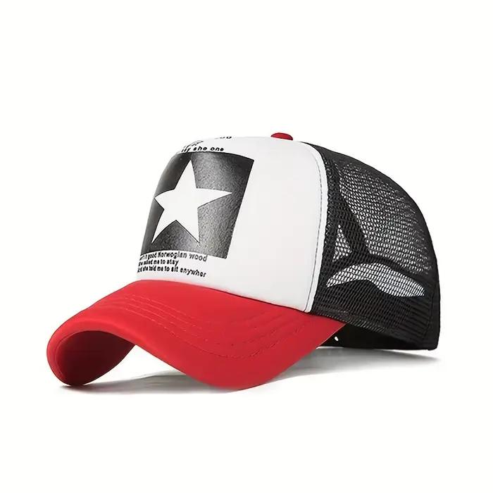 Casquette de baseball imprimée étoile à cinq branches