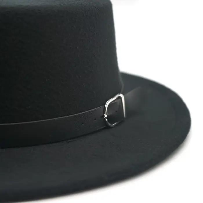 Chapeau en feutre avec ceinture pour hommes et femmes