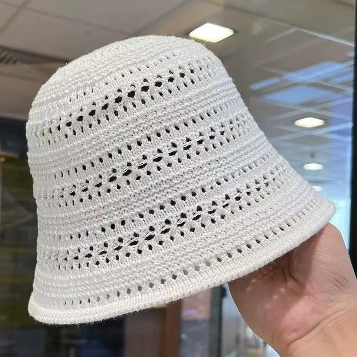Chapeaux d'été disquette en Crochet faits à la main